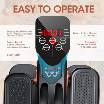 GUGTTR Compact Under Desk Elliptical for Effortless Exercise