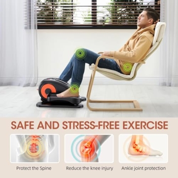 GUGTTR Compact Under Desk Elliptical for Effortless Exercise