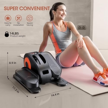 GUGTTR Compact Under Desk Elliptical for Effortless Exercise