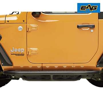 EAG Tube Rock Sliders for 18-22 Wrangler JL 2 Door