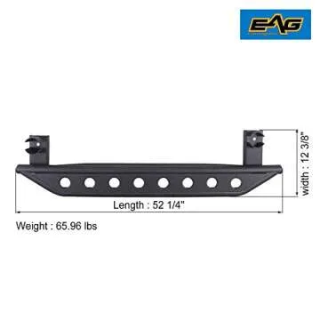 EAG Tube Rock Sliders for 18-22 Wrangler JL 2 Door