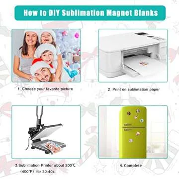 Sublimation Magnet Blanks, 30PCS Sublimation Blank Refrigerator Magnets - Personalized Fridge Magnet Sublimation Blanks Products for Kitchen Office Decorative, 5.5x5.5 cm (Octagonal)