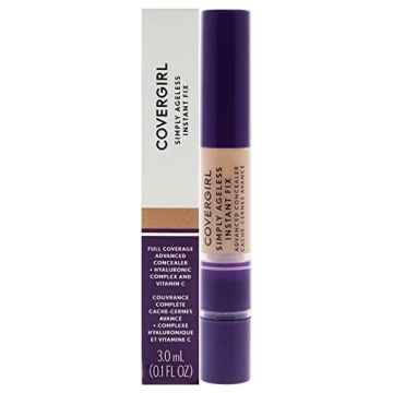 COVERGIRL Simply Ageless Instant Fix Advanced Concealer - Hydrating & Full Coverage for All Skin Typ...