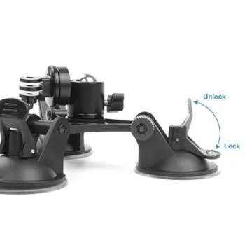 EZESO Camera Mount - Secure Suction for All Adventures