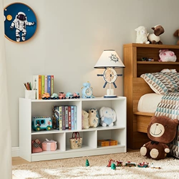 TOYMATE Kids Bookshelf Toy Organizer Safe Stylish Storage