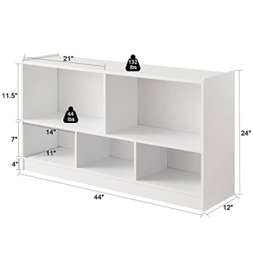 TOYMATE Kids Bookshelf Toy Organizer Safe Stylish Storage