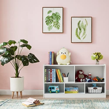 TOYMATE Kids Bookshelf Toy Organizer Safe Stylish Storage