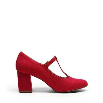 Chic DREAM PAIRS Low Chunky Heels T-Strap Mary Jane Pumps for Women