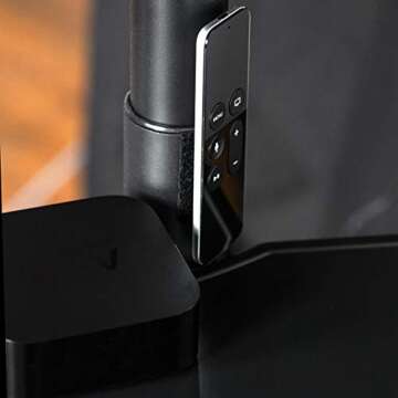 Strenco 1 Inch Hook and Loop Strips - 5 Yard Set - Black Fasteners