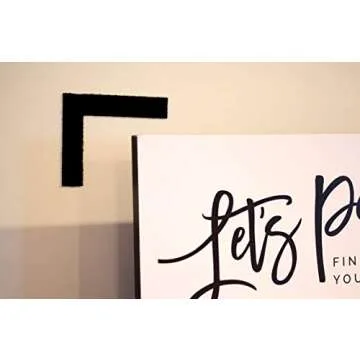 Strenco 1 Inch Hook and Loop Strips - 5 Yard Set - Black Fasteners