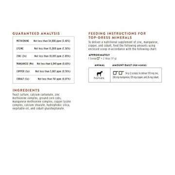 TruCare EQ Top-Dress Trace Mineral Blend for Horses (Methionine, Lysine, Zinc, Manganese, Copper, Cobalt)