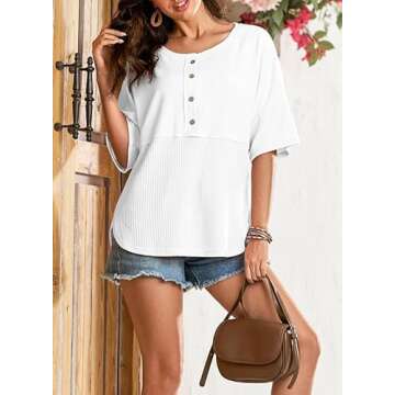 Stylish Dokotoo Blouses for Summer - Waffle Knit Fashion Tops