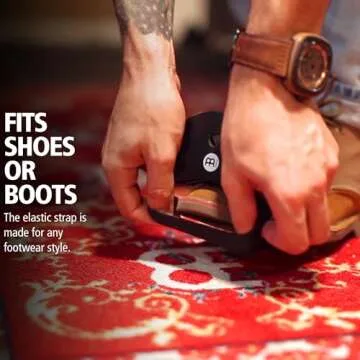 Meinl Percussion Foot Tambourine with Stainless Steel Jingles-NOT Made in China-Accompaniment for Cajon Gigs, 2-Year Warranty, Black (FJS2S-BK)