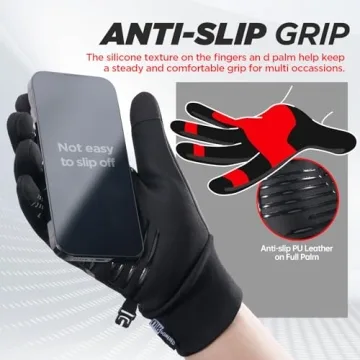 Thermal Gloves for Men Women - Lightweight Warm Touchscreen