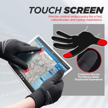 Thermal Gloves for Men Women - Lightweight Warm Touchscreen