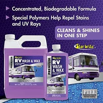 Star Brite RV Wash & Wax - Premium 16 Oz Cleaning Solution