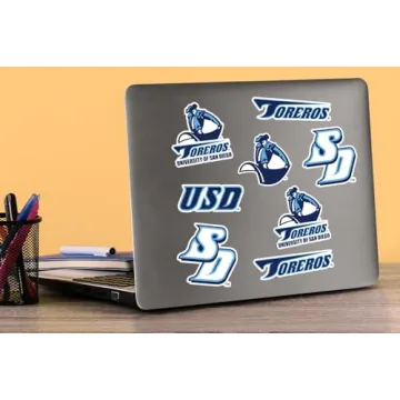 University of San Diego Spirit Logo Stickers Variety Pack