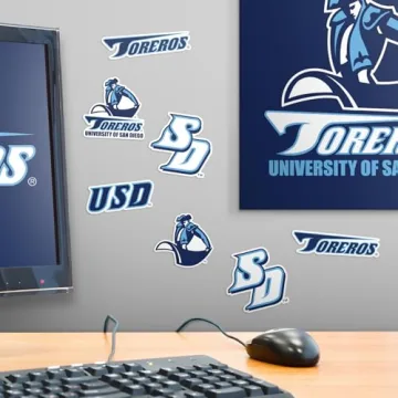 University of San Diego Spirit Logo Stickers Variety Pack