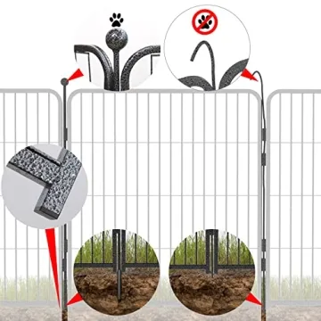 Durable Foldable Metal Dog Playpen for Indoor Outdoor Use