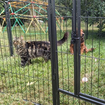 Durable Foldable Metal Dog Playpen for Indoor Outdoor Use