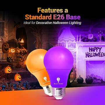 LED Purple Light Bulb - Bluex 2 Pack - E26 Base
