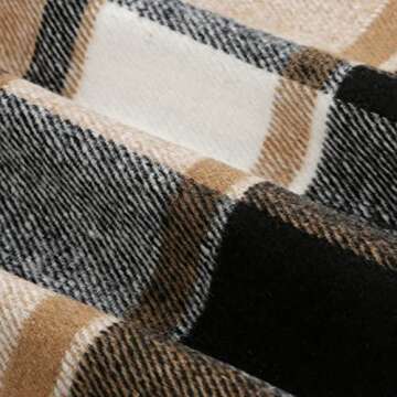 Kinghua Fall Dresses for Women 2024 Sweater Dress Winter Outfits Clothes Tartan Tweed Flannel Corduroy Wool Plaid Dress Mini Skirt (Brown New, M)