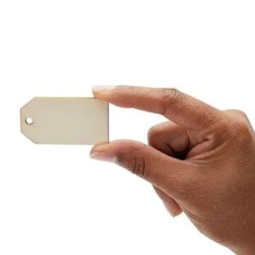Juvale Unfinished Wood Gift Tags Pack for Crafts