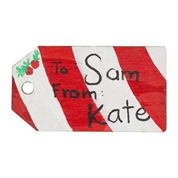 Juvale Unfinished Wood Gift Tags Pack for Crafts