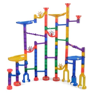 JOYIN Glowing Marble Run Set - 150Pcs STEM Toy for Kids