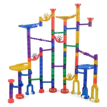 JOYIN Glowing Marble Run Set - 150Pcs STEM Toy for Kids