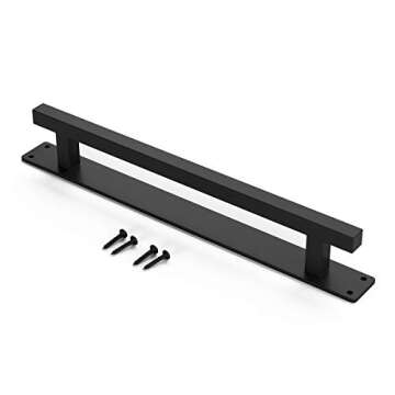 SMARTSTANDARD 12” Rustic Barn Door Handle – Heavy Duty Pull for Sliding Doors