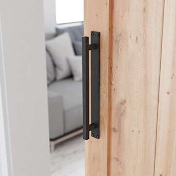 SMARTSTANDARD Heavy Duty Rustic Barn Door Handle for Sliding Doors
