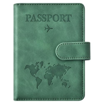 Eoehro Passport Holder - Stylish Travel Essential with RFID Protection
