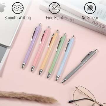 Colorful Highlighter and Pen Set for Aesthetic Writing
