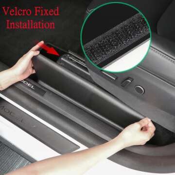 FITEV for Tesla Model Y Underseat Protector Seat Track Covers Protection Kick Kit for Model Y Accessories 7 PCS