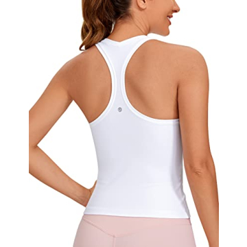 CRZ YOGA Butterluxe Racerback Workout Tank Tops for Women - Sleeveless Gym Tops, Athletic Yoga Shirt...