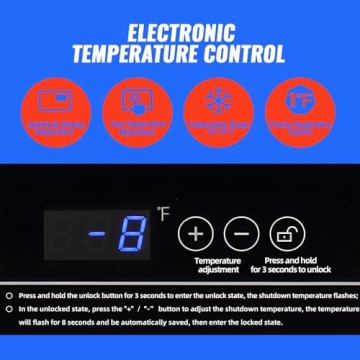 DEMULLER Mini Deep Freezer - Compact Chest Freezer