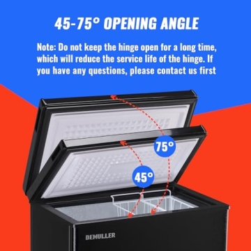 DEMULLER Mini Deep Freezer - Compact Chest Freezer