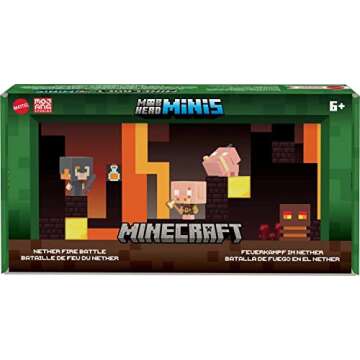 Minecraft Mob Head Minis Playset with 4 Figures