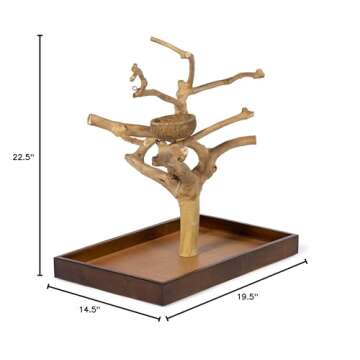 Coffeawood Tree Mini Table Top for Small Birds