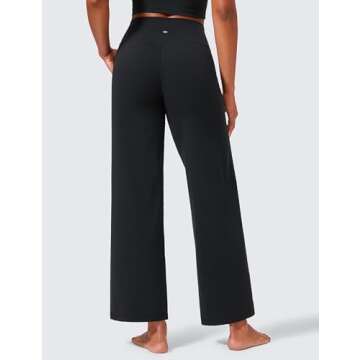 CRZ YOGA Womens Butterlift High Waisted Wide Leg Pants with Pockets 29" - Yoga Lounge Pants Buttery ...