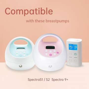 PumpMom-us Breast Pump Parts for Spectra, Replace Duckbill Valves Tubes Backflow Protector Membrane ...