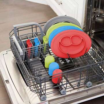 ezpz Mini Cup (Gray) - 100% Silicone Cup for Toddlers - Designed by a Pediatric Feeding Specialist - 12 Months+