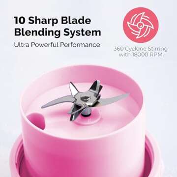 BlendQuik Portable Blender For Smoothies & Shakes