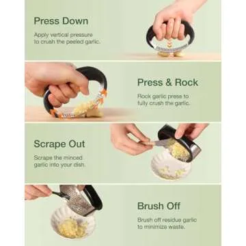 Vantic Garlic Press - Innovative Stainless Steel Mincer