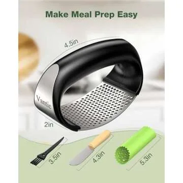 Vantic Garlic Press - Innovative Stainless Steel Mincer