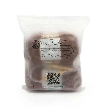 mindfulknits Learn to Knit Kit - Knit a Chunky Beanie- Knitting Needles, Yarn Needle & Acrylic Chunky Bulky Knitting Yarn– Mocha- Beginner Kit for Relaxation & Stress Relief