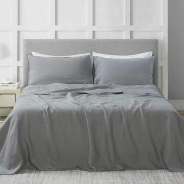 Pure Linen Sheets Set, 100% French Linen Quality