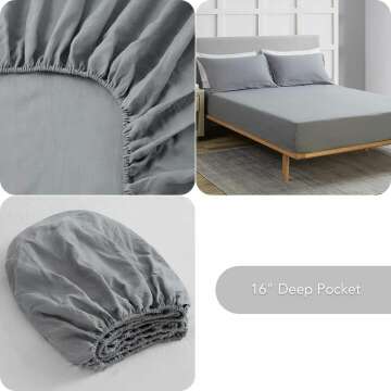 Pure Linen Sheets Set, 100% French Linen Quality