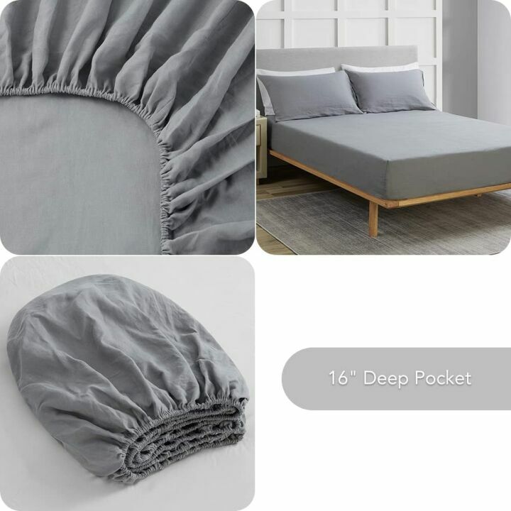 Pure Linen Sheets Set, 100% French Linen Quality